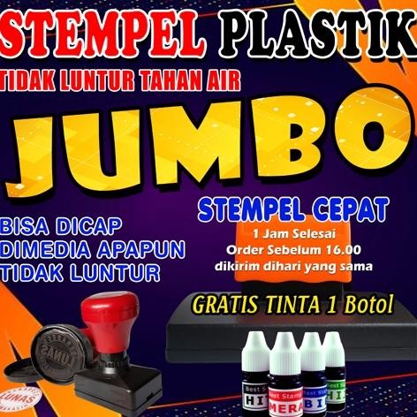 

Stempel Plastik Jumbo| Cup Gelas | Sterofoam | Mika | Kayu | Polymailer | Standing Pouch Tinta Permanen Waterproof AST