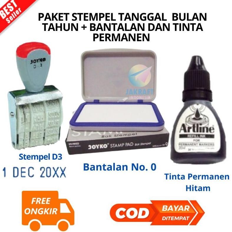 

[JIB] BAYAR DI TEMPAT PAKET Stempel DAN BANTALAN CETAK Tanggal Bulan Tahun 1 Warna JOYKO Kenko D-3 Dater Stamp - D-3 /PCS & Tinta Refill Spidol Permanen ARTLINE Marking Ink ESK-20R Isi Segala Jenis Merek Permanent Marker Tidak Bisa Dihapus AST