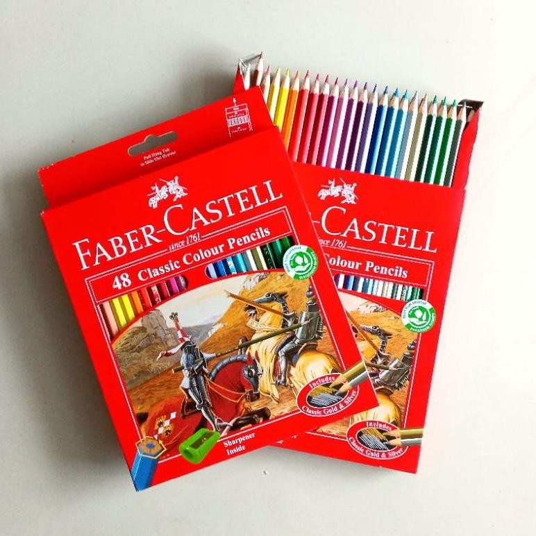 

Pensil Warna Colored Pencils Faber Castell Classic 48 Warna ( Set ) [ Original ] AST