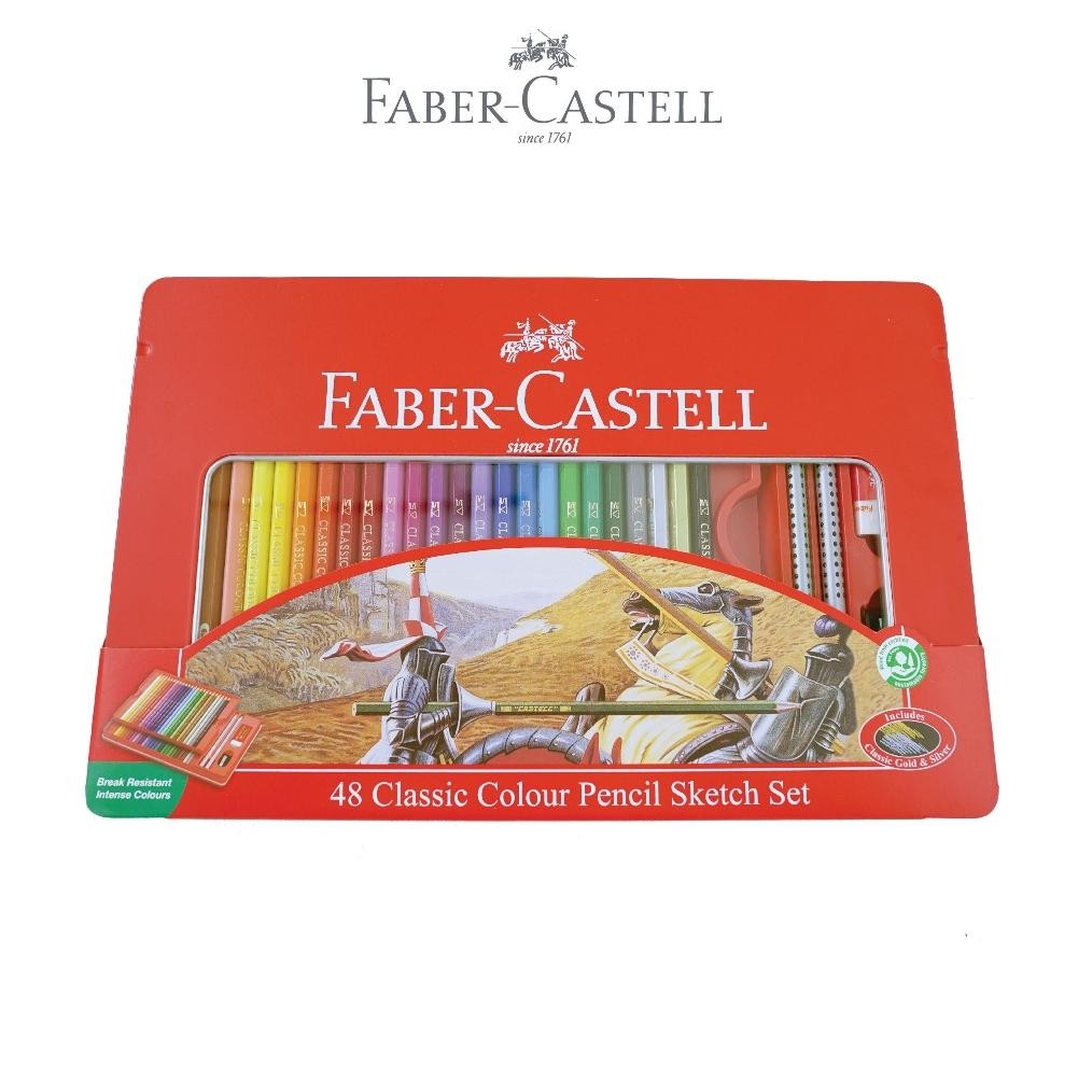 

Pensil Warna Faber Castell 48 Classic Kemasan Kaleng (Tin Case) AST