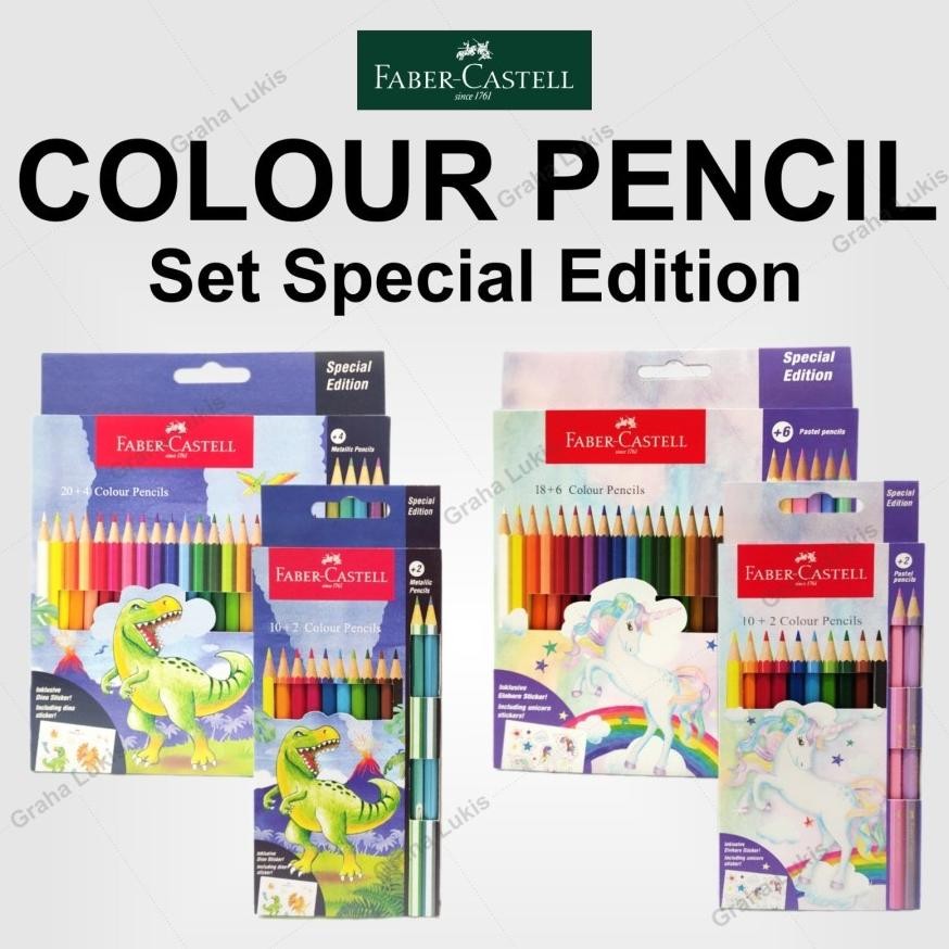 

Faber Castell Colour Pencil Special Edition Unicorn / Dino 12|24 Colour AST
