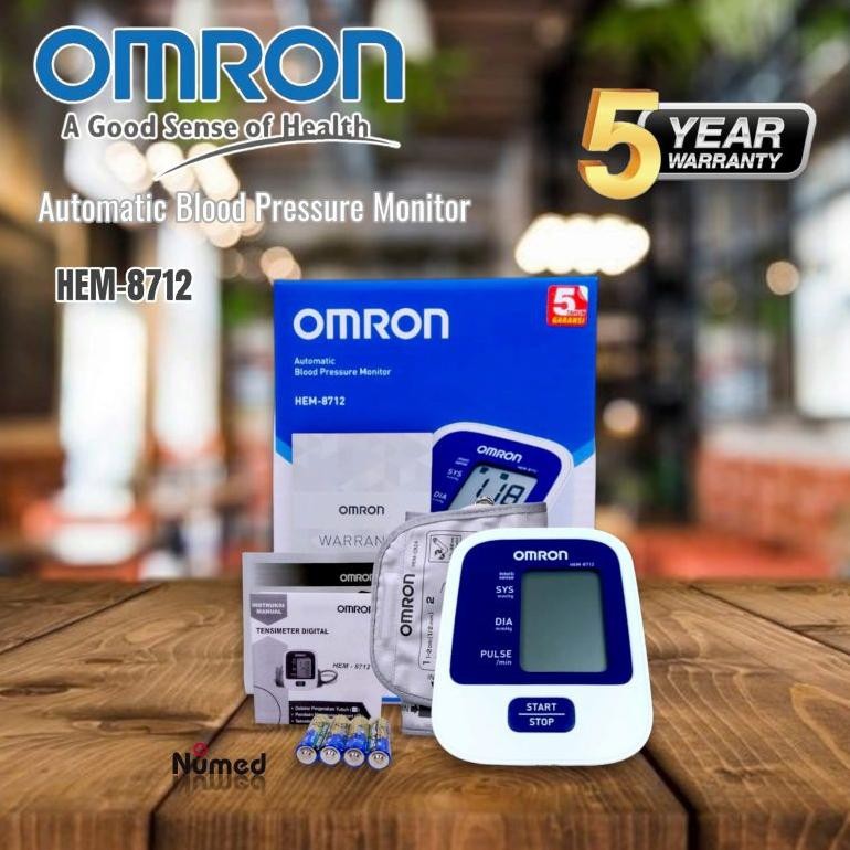 Omron Tensimeter Digital HEM-8712 / Tensi Meter Digital Omron HEM 8712 / Blood Pressure Monitor Omro