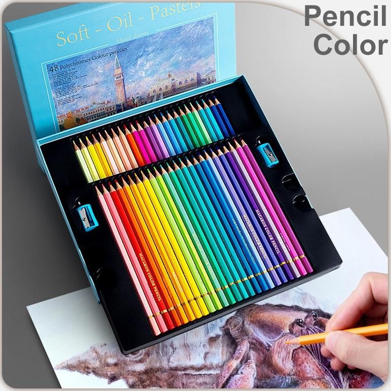 

Oil Pencil 24/36/48 Warna Morandi High Grade/Pencil Color AST