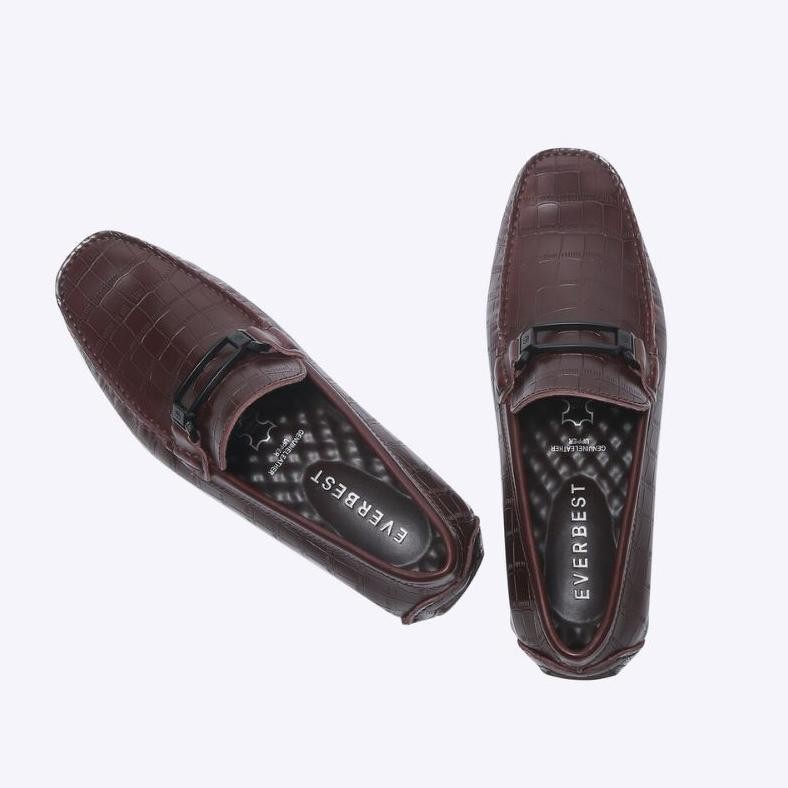 Sepatu Pria Loafer Everbest Original Roca Kulit Asli