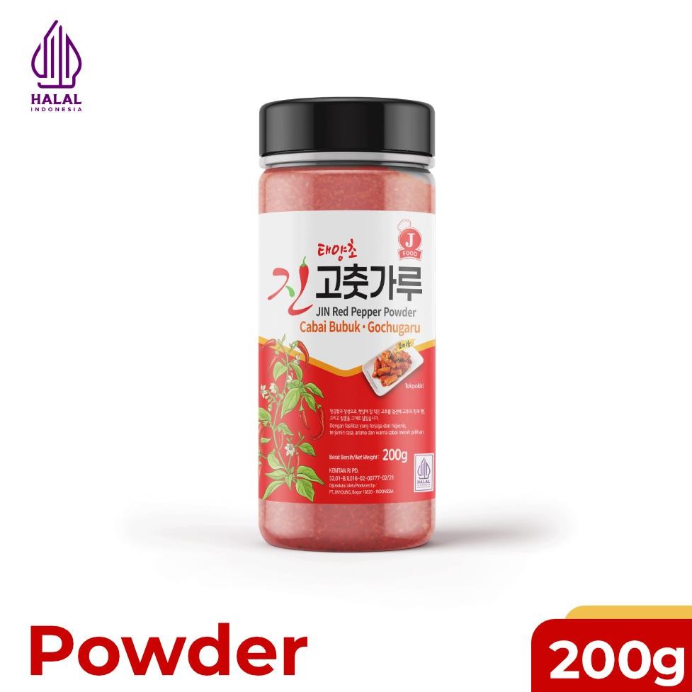 

J Food Jin Red Pepper Powder (Cabai Bubuk - Gochugaru) 200 Gr