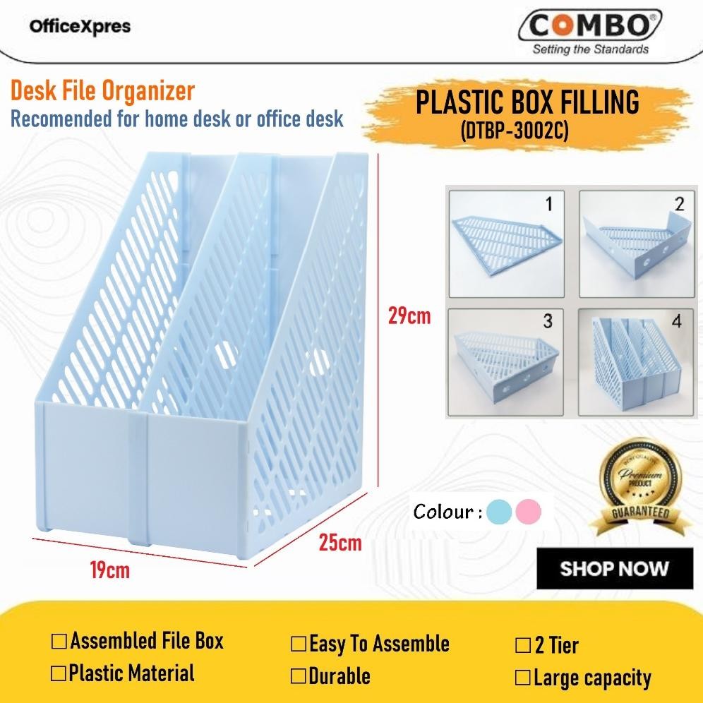 

Plastic Box Filling 2 Tier / Box File Plastik / Dokumen Box Rakit DTBP-3002 / Rak Dokumen Plastik / File Box 2 Susun AST