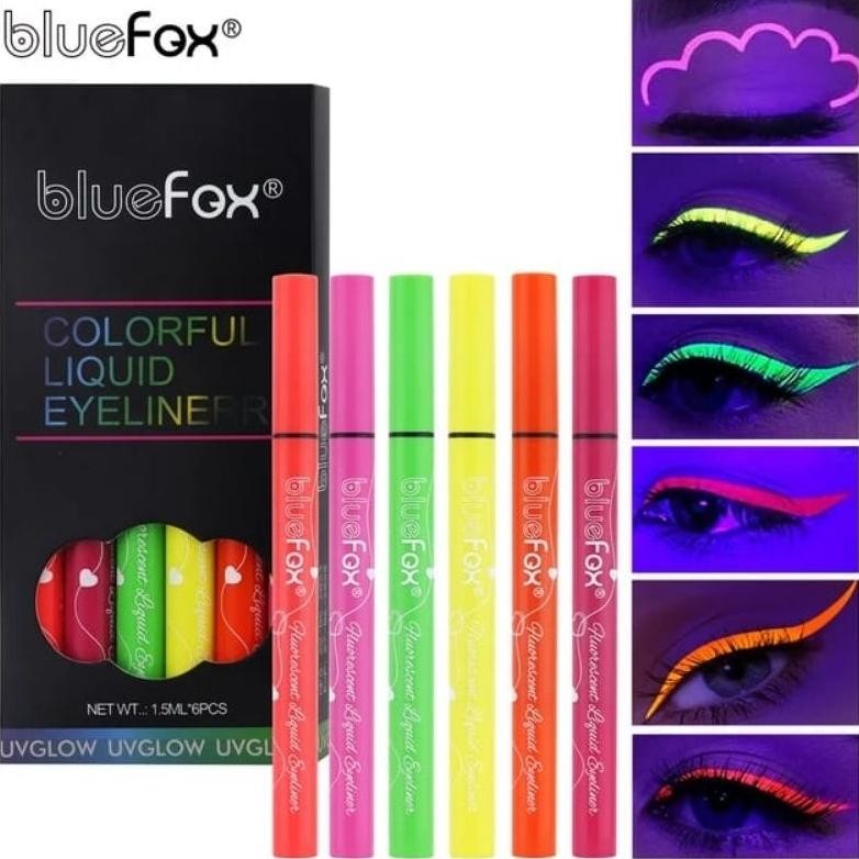 

Set 6/12 Warna Face Painting Makeup Glow In The Dark Face Paint Glow In UV Light / Cat Lukis Badan Wajah Halloween Costume Face Painting Glow In UV Light AST