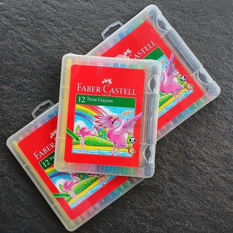 

Crayon Putar Twist Crayon Faber Castell 12 Warna ( Set ) [ Original ] AST