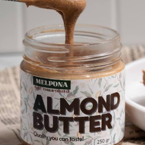 

Melpona Organic Almond Butter Sweet Unsweetened Selai Almond Organik Organic Almond Peanut Butter Selai Kacang Almond Organik Olesan Almond Roti 250Gr