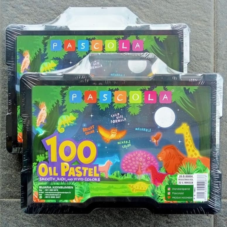 

Crayon Oil Pastel Pascola 100 Warna ( Set ) [ Original ] AST