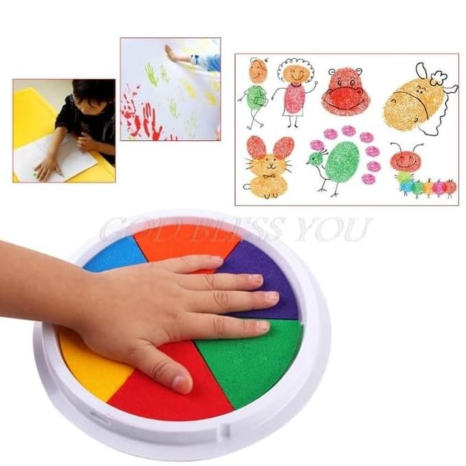

6 Colors Ink Pad Stamp for DIY Hand/Finger Painting AST