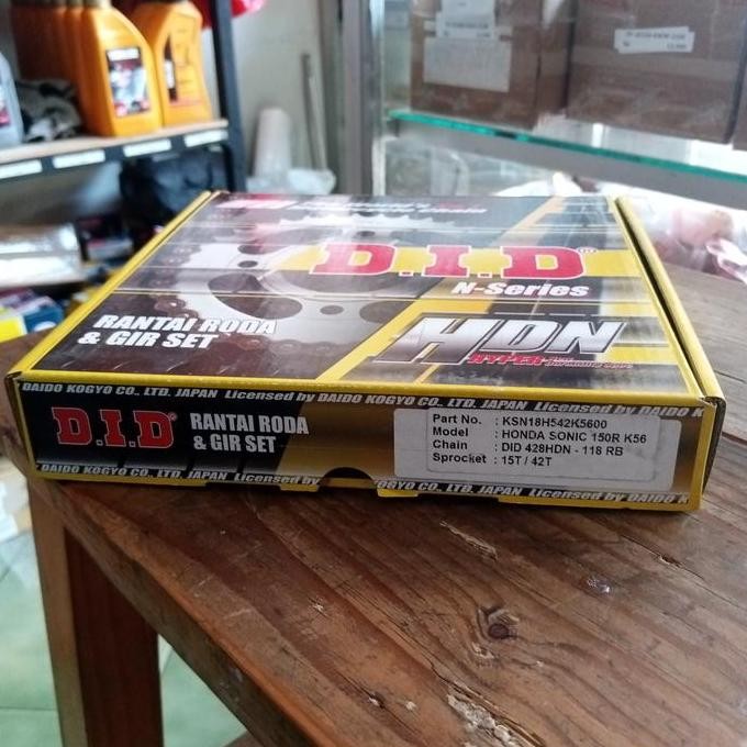 GEAR D.I.D SERIES/GEAR SET UNTUK MOTOR SONIC 150R,SUPRA GTR