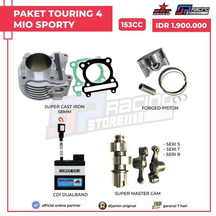 BRT Paket Touring 4 Mio Sporty Bore UP Blok Piston-Noken AS-CDI