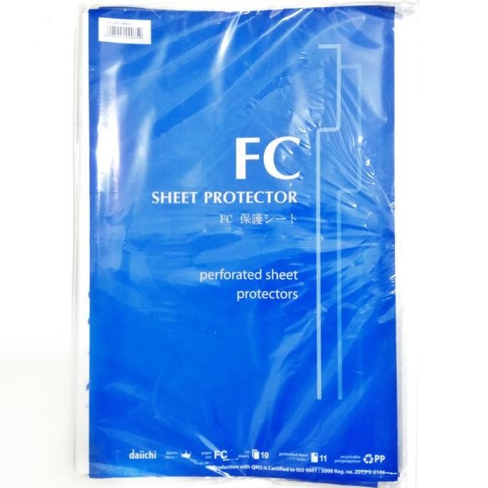 

PP POCKET FOLIO DAIICHI / Sheet Protector DAIICHI F4 ( Isi 50 Lembar ) + AST