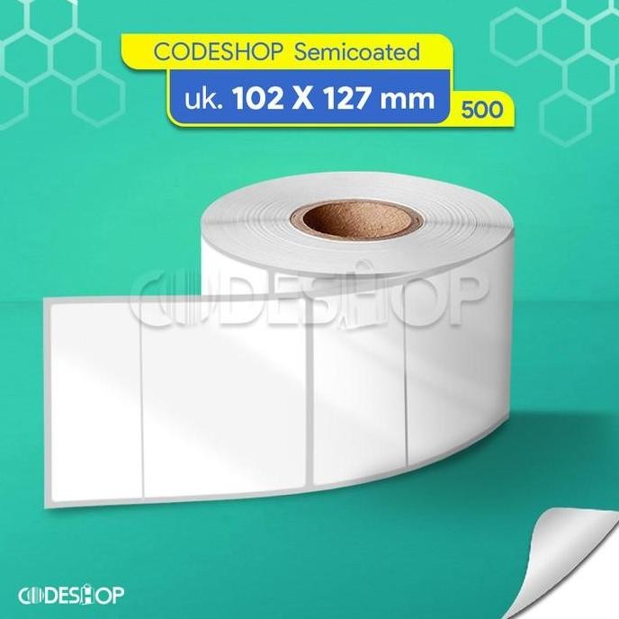 

Label Semicoated 102X127Mm / 102 X 127 Mm / 10,2X12,7 Cm 1 Line New Stok