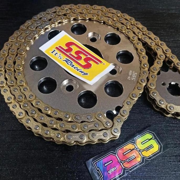 Gear Set SSS 428h CBR CB150R Megapro Sonic Verza GL100 Megapro new Megapro Primus Ter Rantai SSS SB 