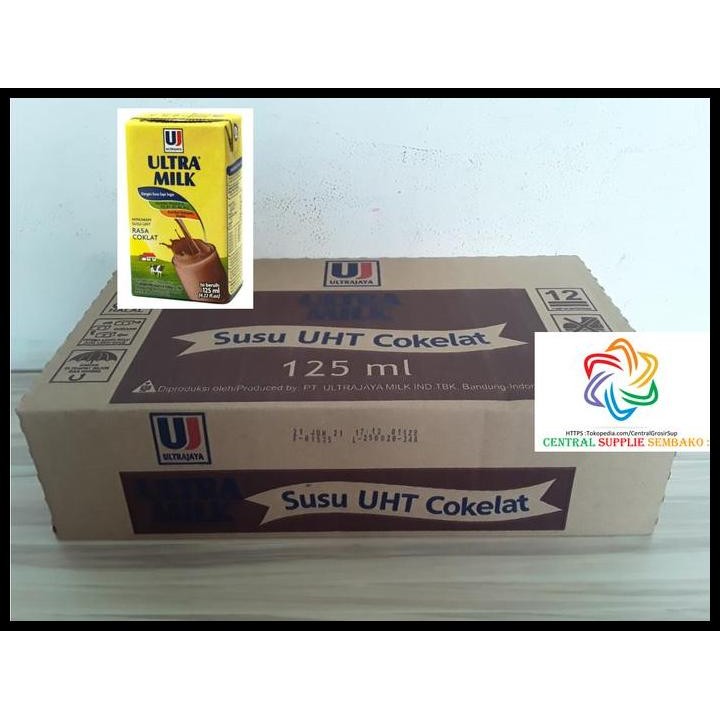 

Terlaris Ultra Milk Coklat Susu Uht [125 Ml /40 Pcs / 1 Karton ] Good Quality