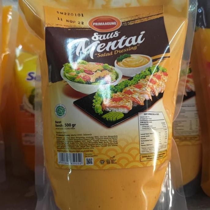 

Terlaris Prima Agung saus mentai 500 gr SALE