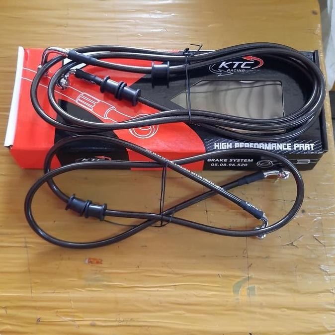 SELANG REM KTC NMAX NEW DEPAN BELAKANG CARBON SELANG KTC SET NMAX