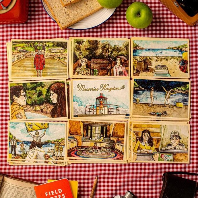 

Terlaris Moonrise Kingdom Postcard Set - Movie by Wes Anderson SALE