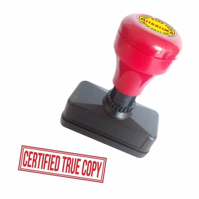 

Terlaris Stempel CERTIFIED TRUE COPY SALE