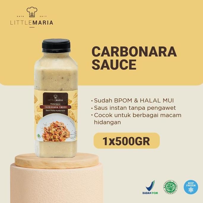 

Terlaris LittleMaria Carbonara Sauce/Saus Carbonara 500g SALE