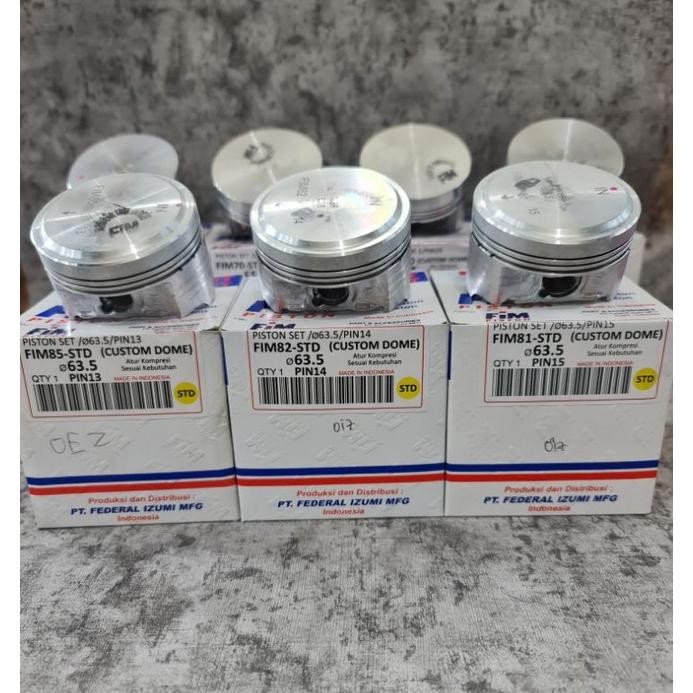 Um57 jg-8 seher piston kit 63.5 64 64.5 65 65.5 66 66.5 67 67.5 68 pin 13 14 15 16 fim 80 fim 81 fim