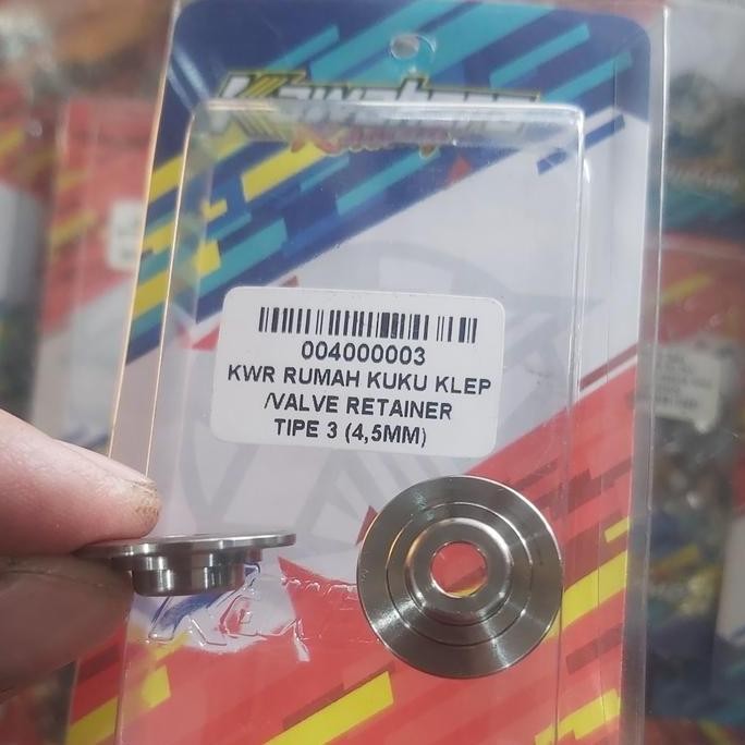 retainer titanium kawahara klep valve batang 4.5 mm