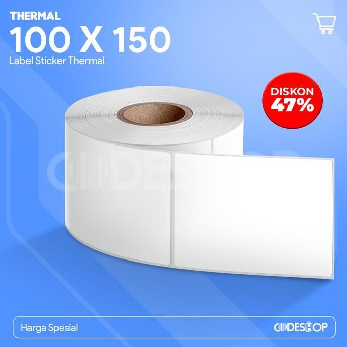 

Eco Label Thermal 100X150 Mm A6 Resi 1 Line Stiker Printer Bar Isi 500 Pcs New Stok