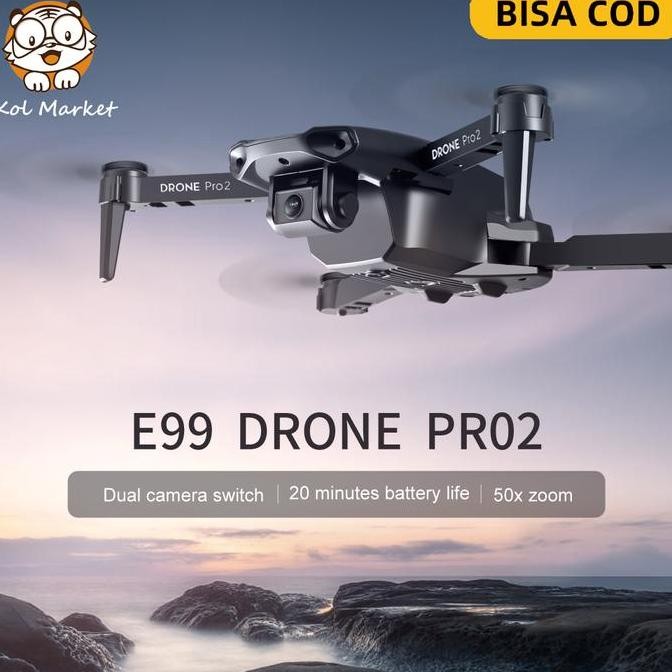 Tersedia KolMarket 4K camera HD vision positioning drone  E99Pro drone dengan kamera HD WiFi FPV cam