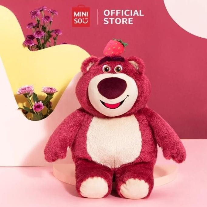 Boneka Lotso Original Miniso - Lotso Strawberry Plush Toy