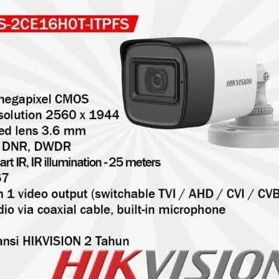 Tersedia CCTV OUTDOOR HIKVISION 5MP KAMERA CCTV HIKVISION OUTDOOR AUDIO 5 MP