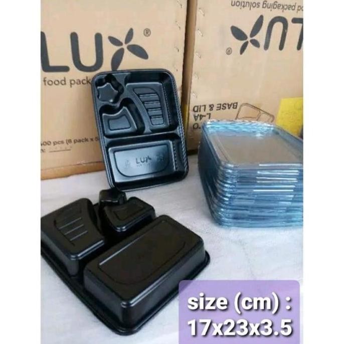 Mika Bento 4 Sekat / Mika Bento Bintang / Tray Bento Lux Isi 50 Set