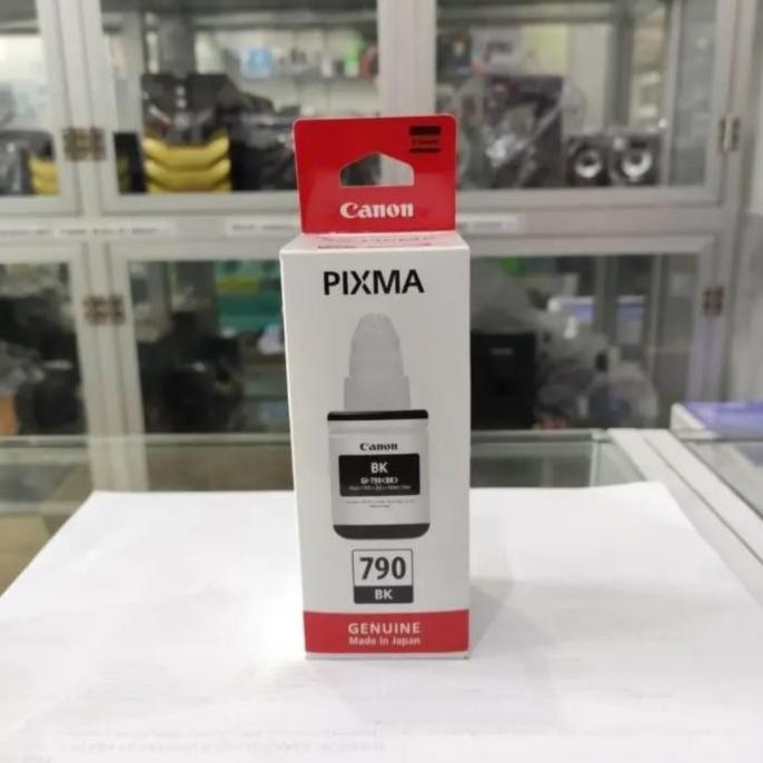Tinta Canon Gi-790 Black Original G1010/G1020/3010/4010 130Ml-Hitam New Stok