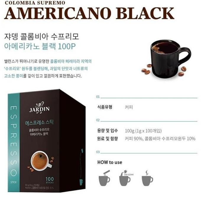 

Maxim Coffee//Jardin Espresso Colombia Supremo Americano Black