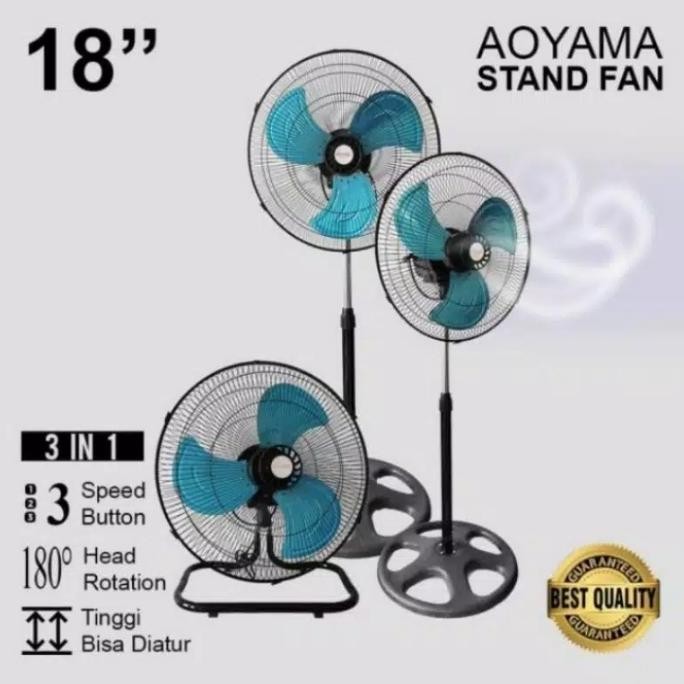 Kipas Angin 3 In 1 Aoyama | Kipas Angin 18 Inchi | Kipas Angin Tornado