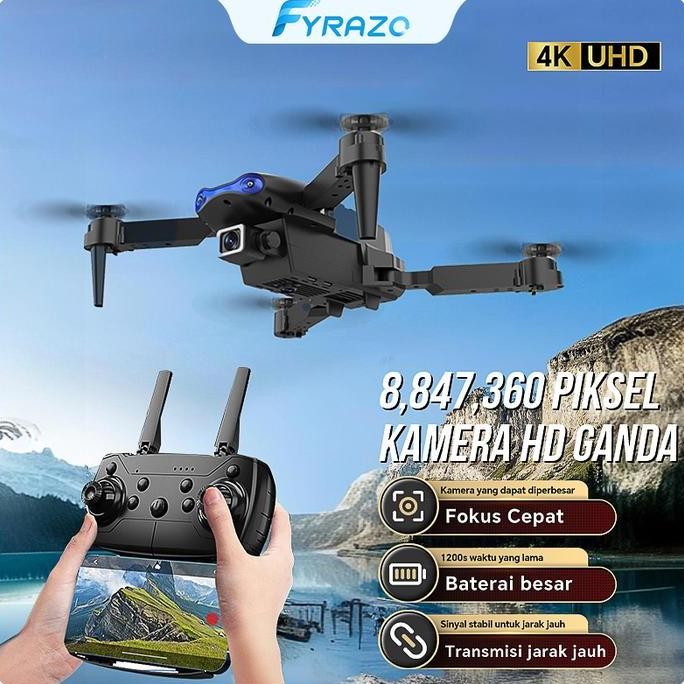 Tersedia Garansi satu tahunFyrazo 4K camera HD vision positioning drone E99Pro drone dengan kamera H
