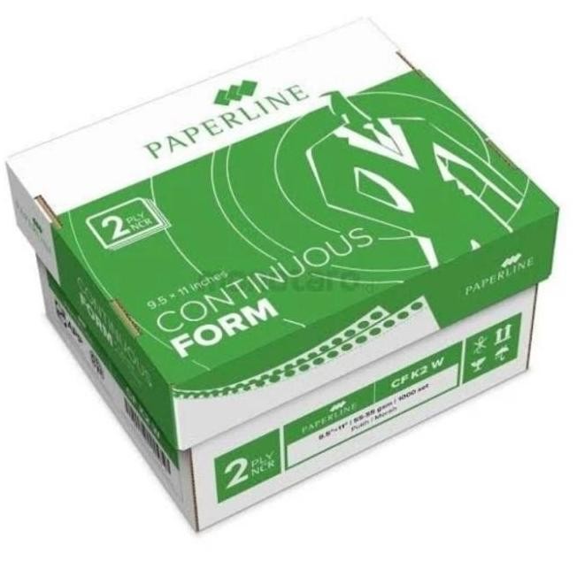 

BEBAS ONGKIR - continuous form/kertas komputer 2 ply paperline 9,5 x 11 putih -merah
