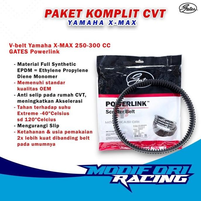 PAKET CVT Xmax Kirian CVT XMAX 250 cc Upgrade Cvt Vbel Racing Gates