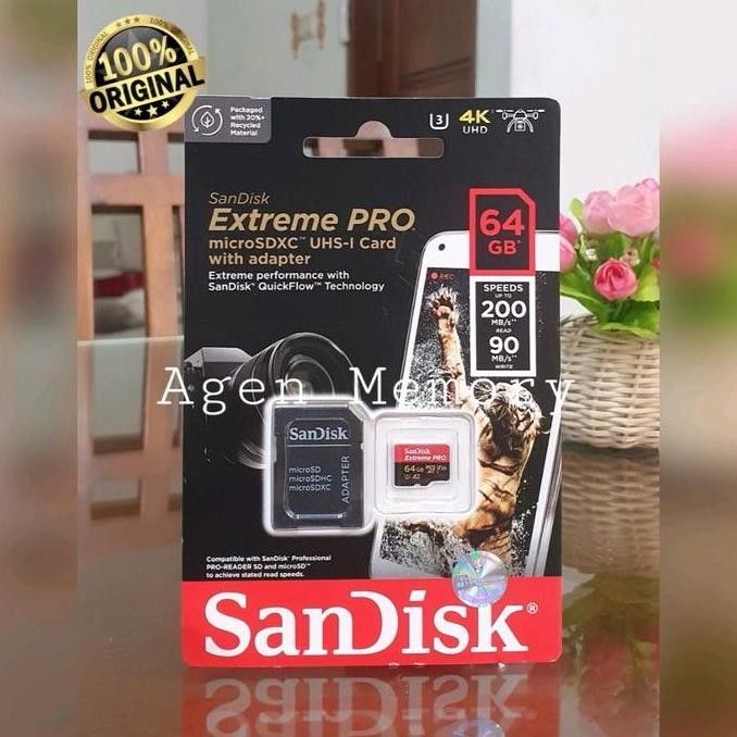 TERMURAH - Sandisk Extreme Pro Micro SD 64GB A2