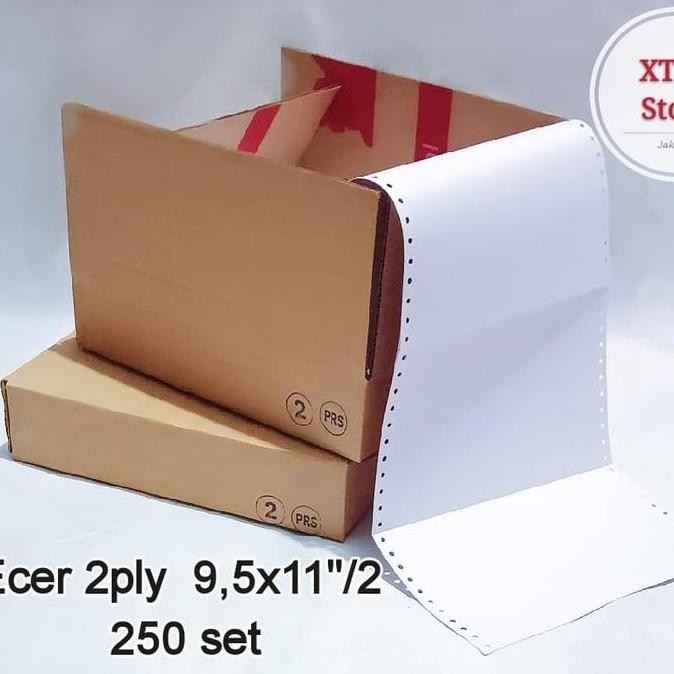 

TERBARU - ECER kertas komputer continuous form isi 500set 2 ply 9.5x11 /2
