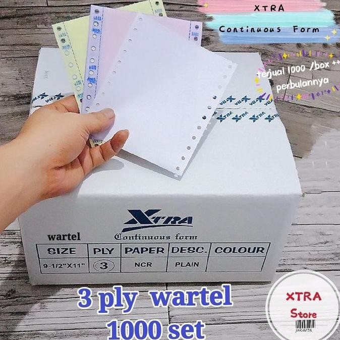 

TERLARIS - kertas continuous form Dph wartel 3ply Paper Stationery