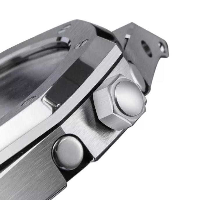 Murah Gen 4 Case Gshock Ga-2100 Ga-2110 Casio Oak Gshock Mod Silver Hitam