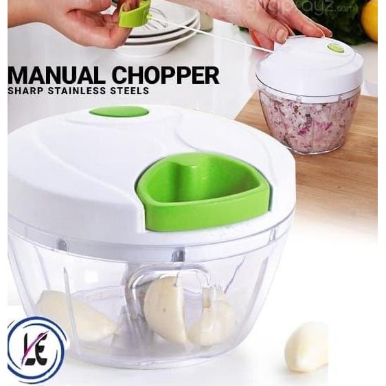 Blender Tangan Manual Swift Chopper Food Processor Tarik Bukan Putar