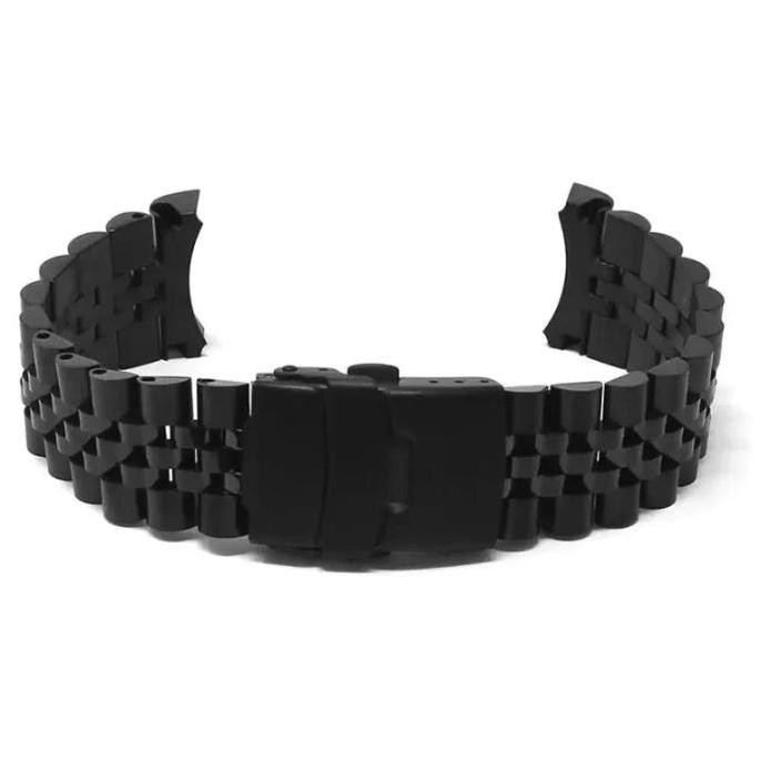 Sale 22Mm Seiko Skx-007 Black Jubilee Strap Tali Jam Rantai Seiko Hitam