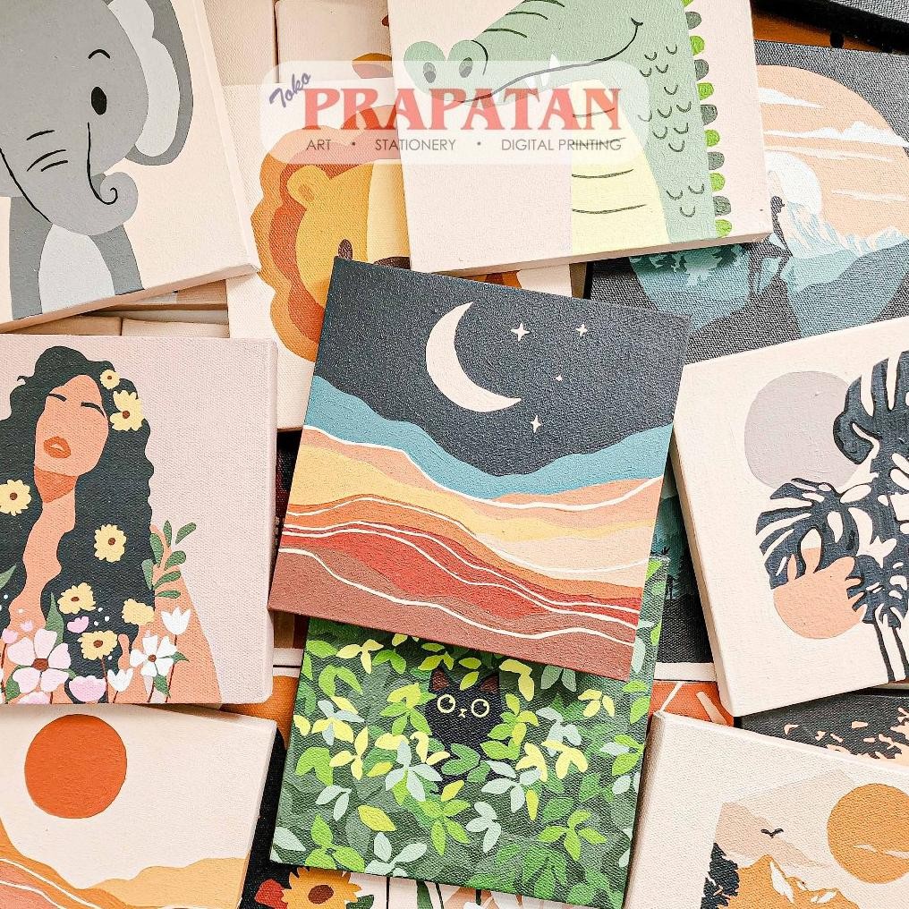 

Paint By Number 20x20cm With Wooden Frame | DIY Painting | Painting Kit AST