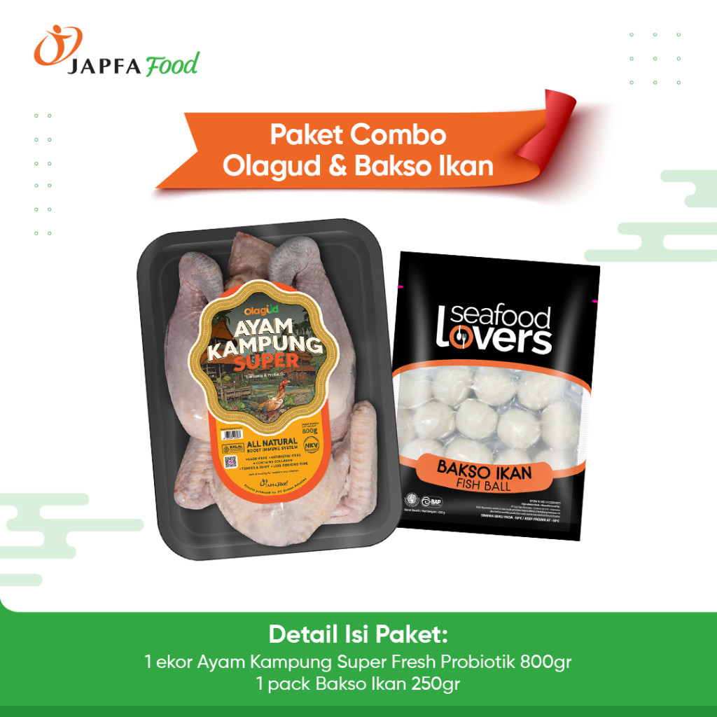 

[Ready Stock] Paket Combo Olagud & Bakso Ikan