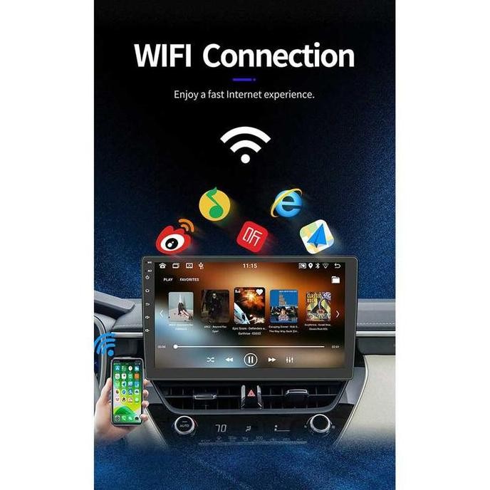 Tersedia Head Unit Double Din Tape Mobil Bluetooth Layar Sentuh  Head Unit Android Monitor Kamera Mu