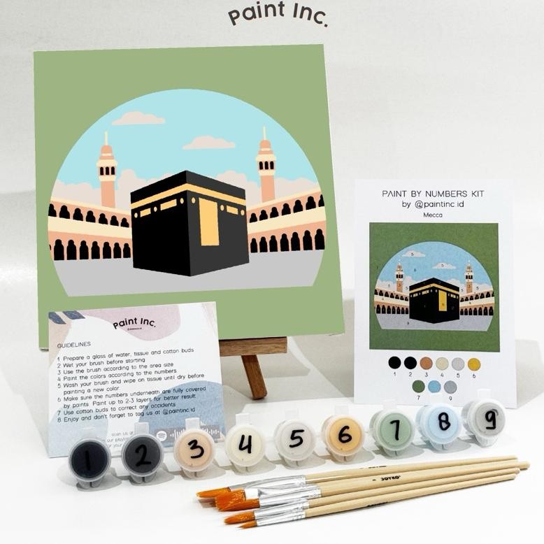 

Paint by Numbers Kit: Mecca | Paint Inc. ID | Painting Kit | Paint by Number | Gifts | Hadiah | Hampers AST