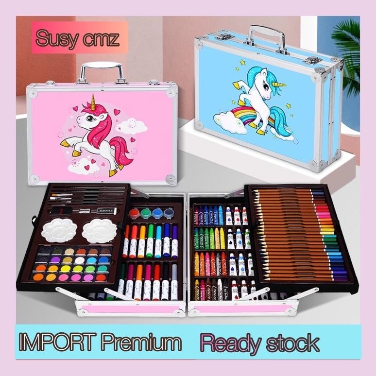 

Set Alat Gambar Anak Tulis Lukis Koper Box Jingjing Import - Alat Lukis Set Anak AST